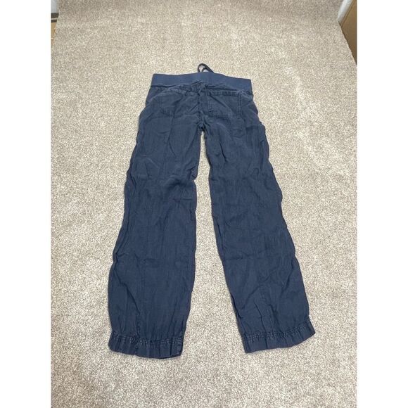 athleta womens pullon elastic pants sz 10 blue lightweight trouser - Picture 3 of 12